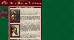 Desktop Screenshot of deerhavenarabians.com